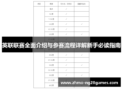 英联联赛全面介绍与参赛流程详解新手必读指南